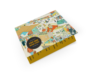 כרטיס הטעימות המאויר של שוק מחנה יהודה